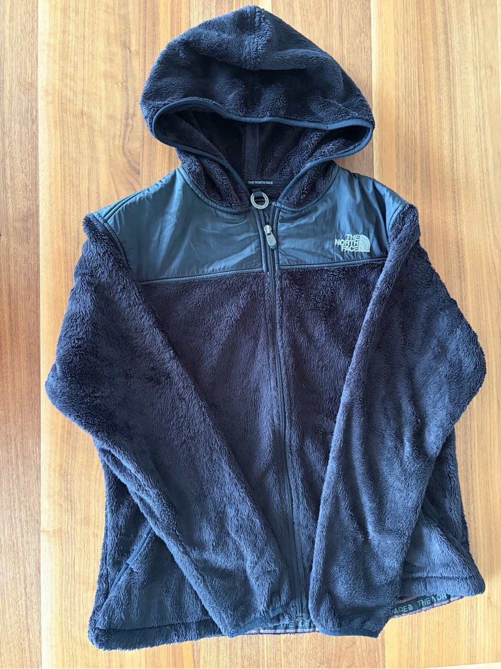 Women’s Fuzzy Hooded Northface Jacket